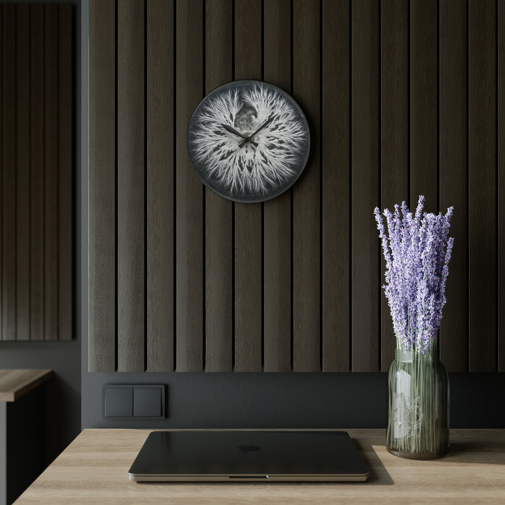 Specimen Plate — Mycelium Wall Clock