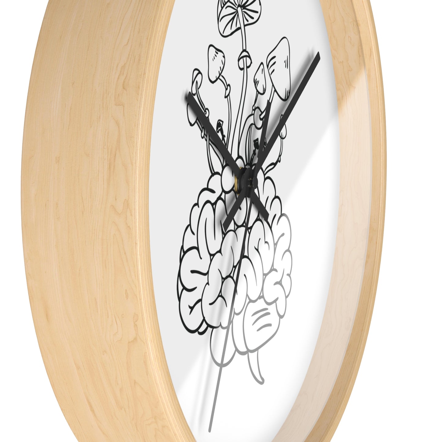 Mushrooms on the Mind.Wall Clock