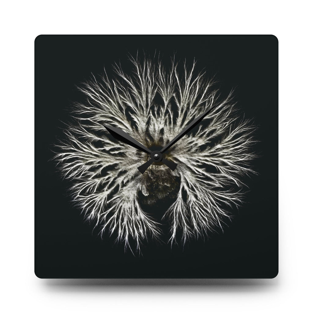 Cultured Specimen No.1 — Mycelium Wall Clock