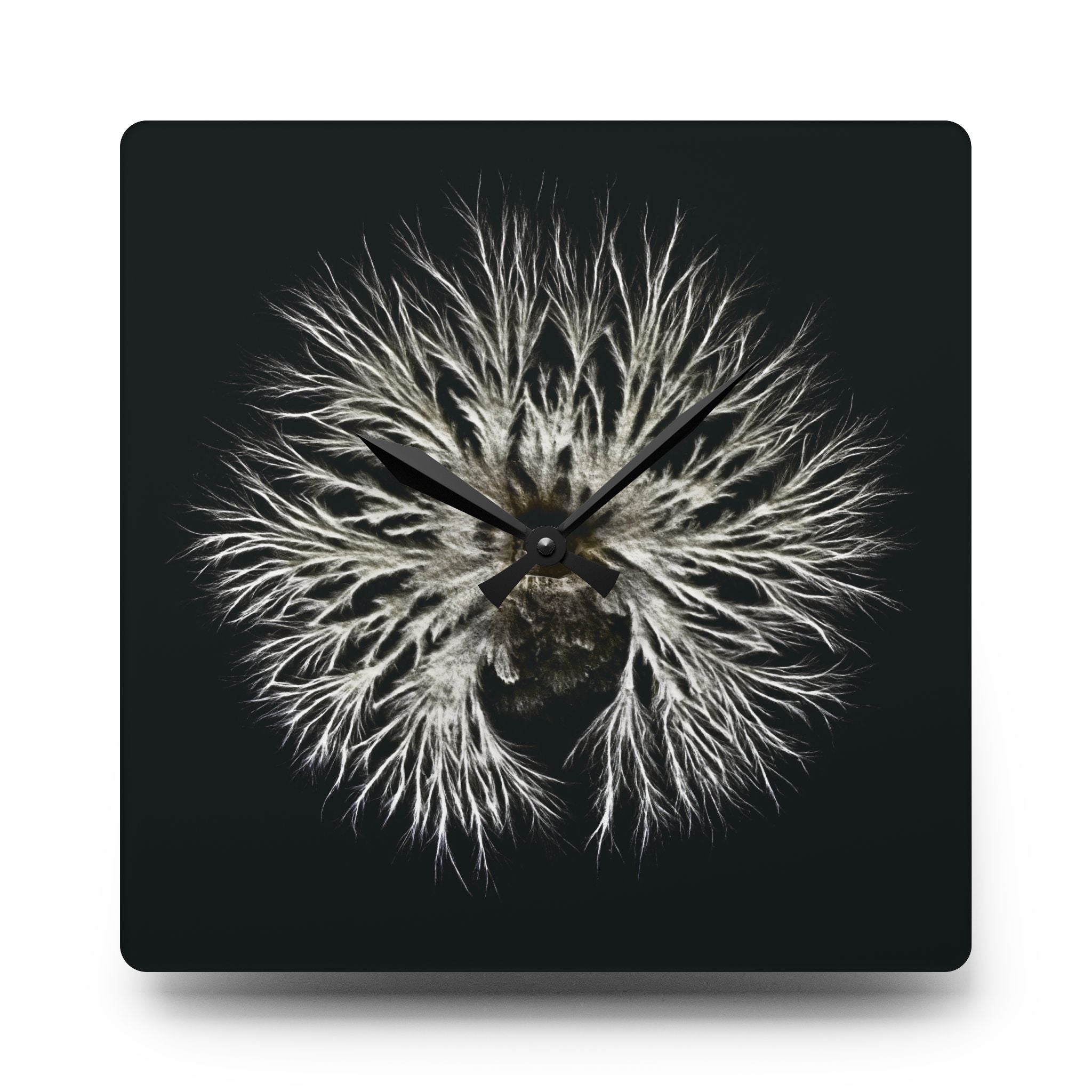 Cultured Specimen No.1 — Mycelium Wall Clock