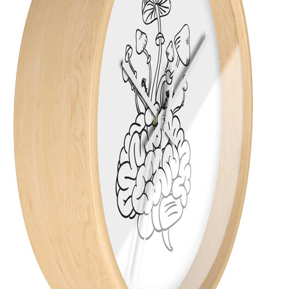 Mushrooms on the Mind.Wall Clock