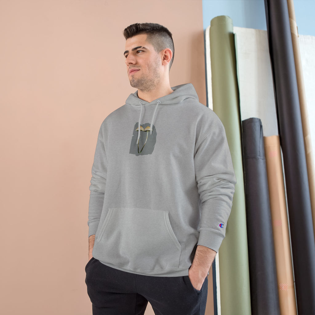 Hoodie — Minimal Two Owls Chest Graphic Cozy Champion-Style Pullover
