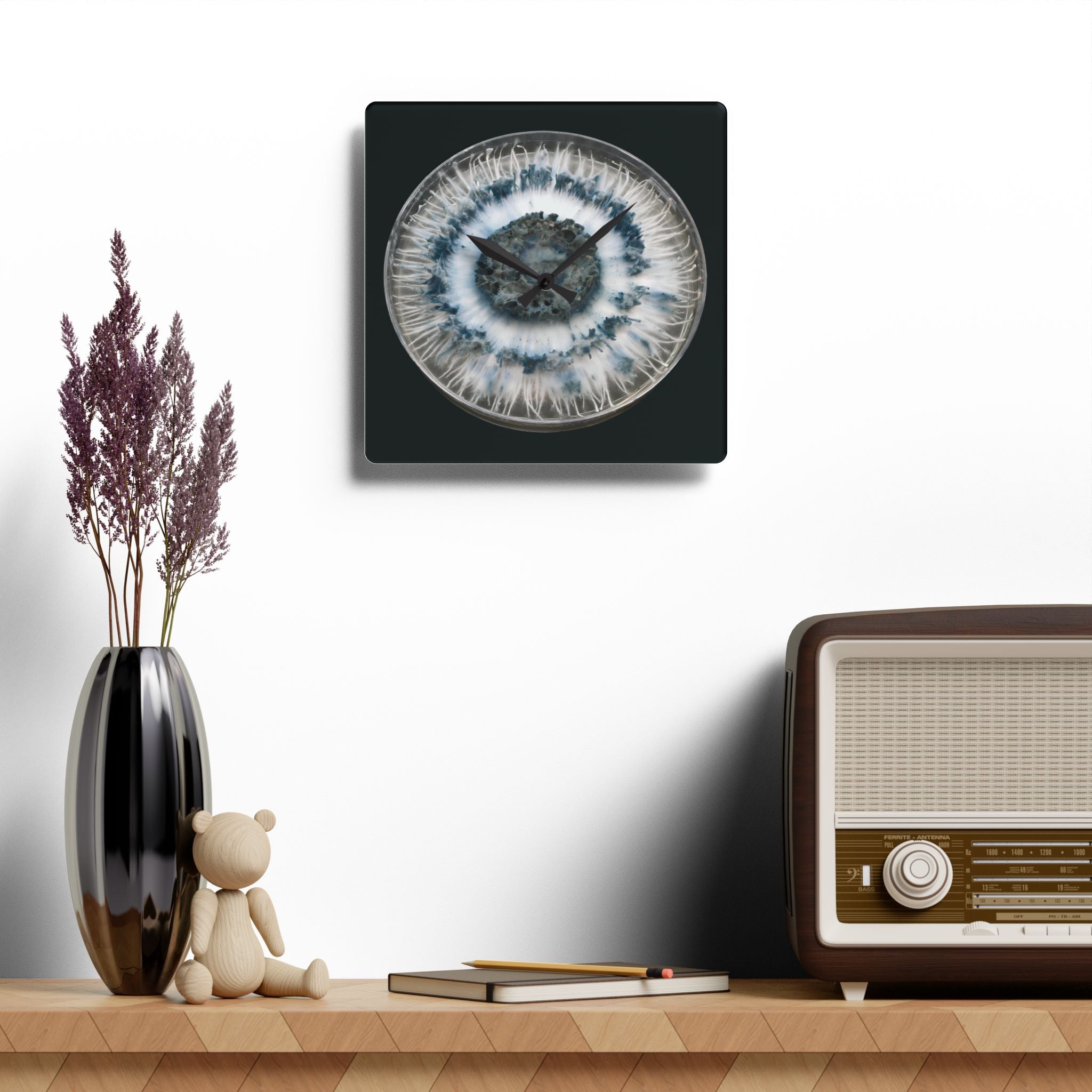 Caeruleorhiza — Mushroom Wall Clock