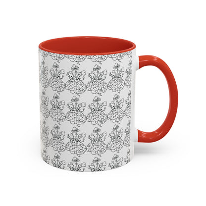 Mushrooms On The Mind (Accent Coffee Mug (11, 15oz))