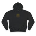 Celestial Geometric Hoodie — Gold Seed of Life Design