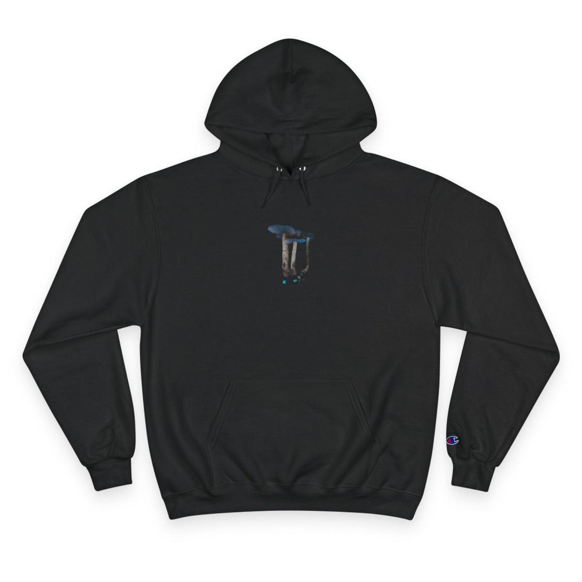 Champion Hoodie — Minimal Dripping Paint Logo Pullover