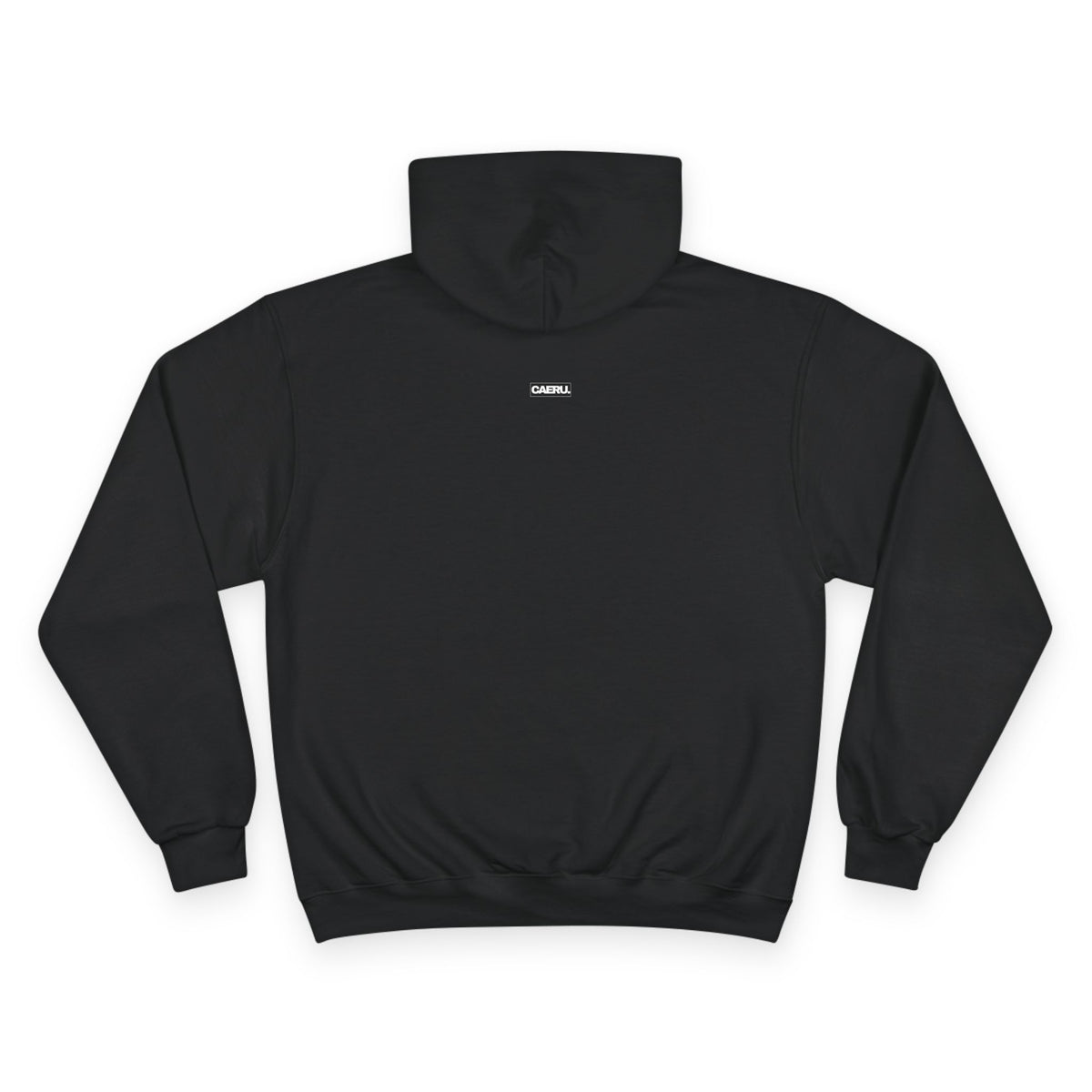 Blue Mushroom Hoodie — Minimal Fungi Graphic Champion-Style Pullover