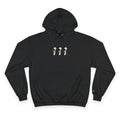 Mushroom Trio Hoodie — Minimal Fungi Graphic Pullover